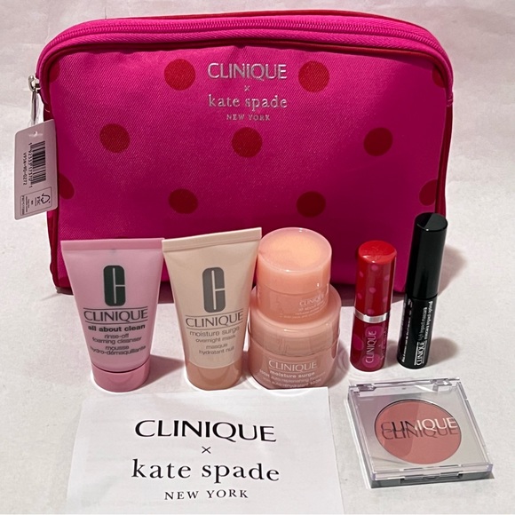 CLINIQUE x kate spade New York 8-piece Skincare/Makeup Set - Picture 1 of 14